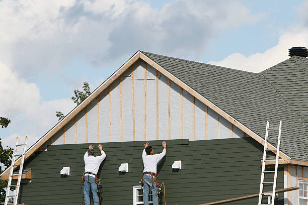 Professional Siding technician working in Cherry Tree, PA